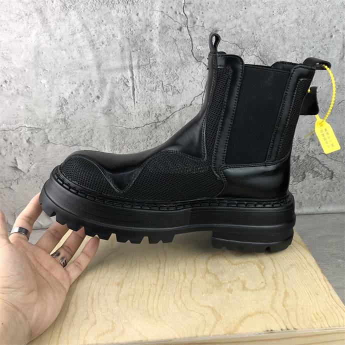 Mona same big head Martin boots men's new summer boots hollow mesh gauze breathable British smoke boots and boots