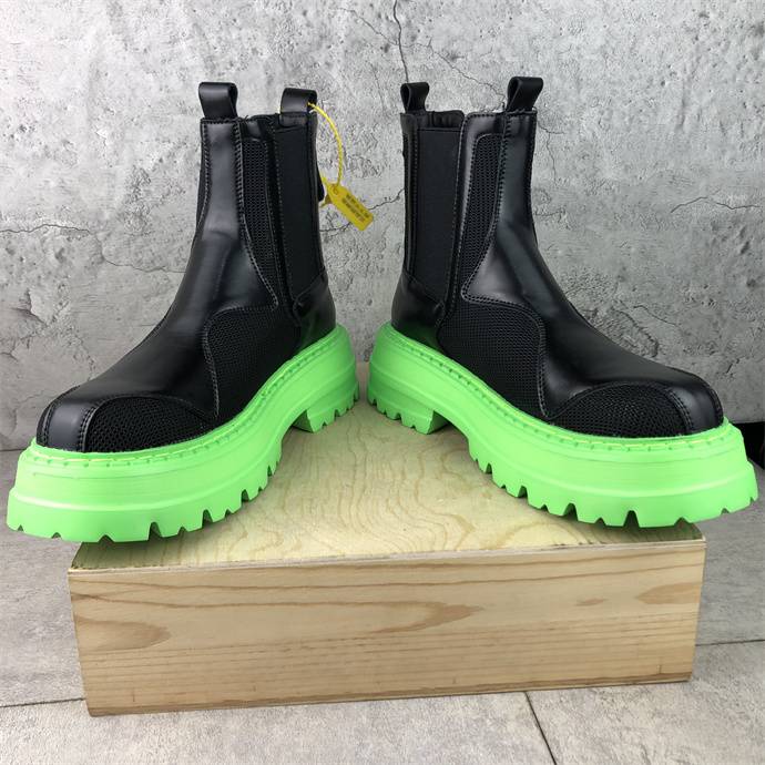 Mona same big head Martin boots men's new summer boots hollow mesh gauze breathable British smoke boots and boots