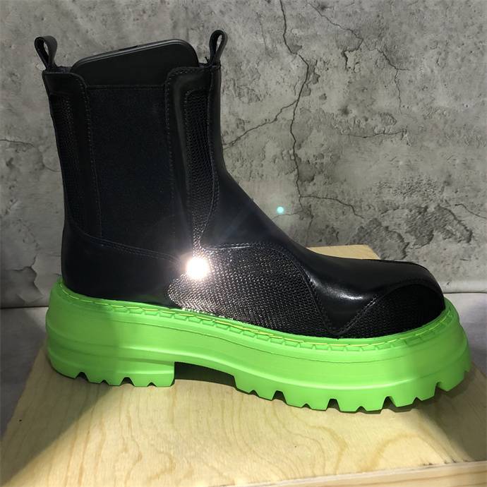 Mona same big head Martin boots men's new summer boots hollow mesh gauze breathable British smoke boots and boots