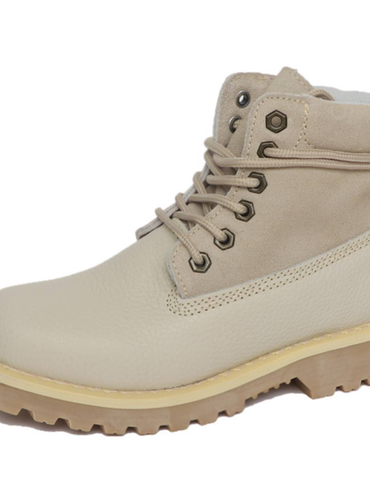 Templim Martin Boot Retro Sandproof Water Boot Waterproof Boots Desert Boots Cowhide Locomotive Boots Round -headed couple boots