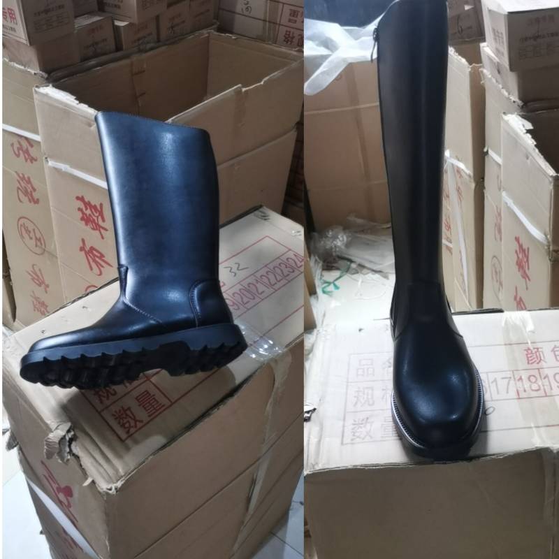 New men's and women's high boots, boots, flag -raised boots, honor guards, boots, spring performances, British boots drum band boots