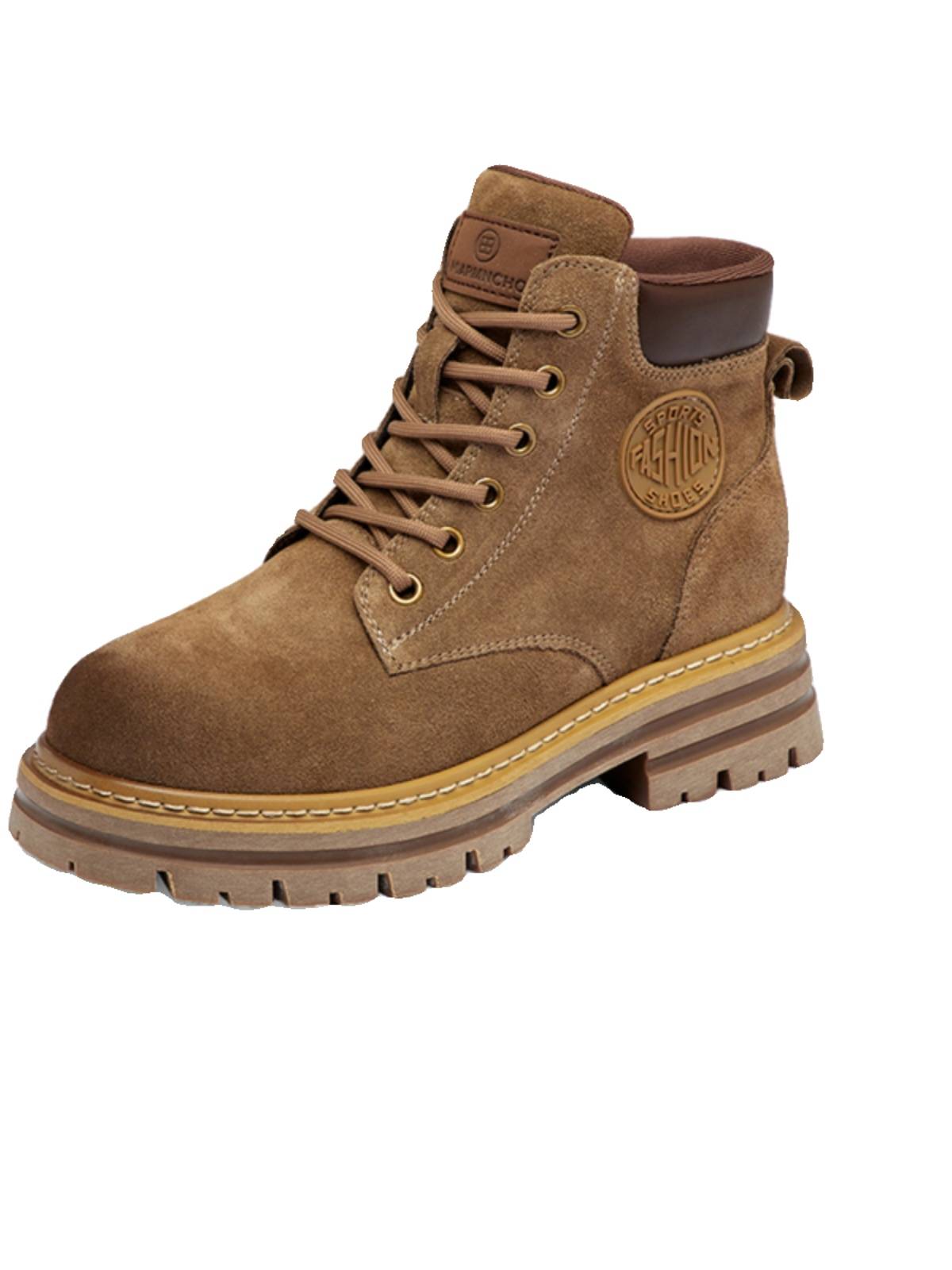 Martin Boots raised 2024 Spring and Summer New British Winds, thick-skinned short boots and old yellow boots