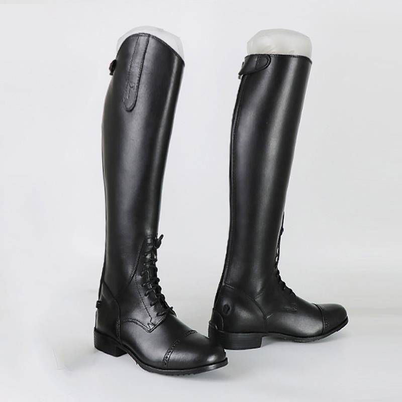 Professional custom equestrian boot boots boots, cowhide boots barriers, eight -foot dragon horses, men's and women's horse riding costumes
