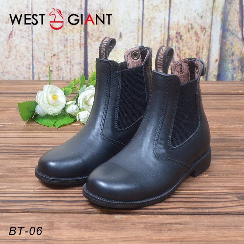 Cute Children's Professional Short Horse Boots Pure Cow Passea Polygnal Boots Handsome Little Knight Riding Horse Horse