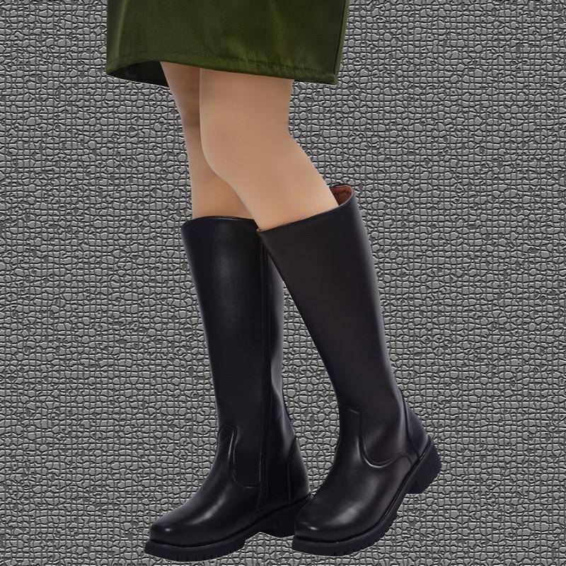 British high boots riding ride boots, men's and women, fur boots, flag -raised fiber boots, show high boots equestrian boots drum band boots