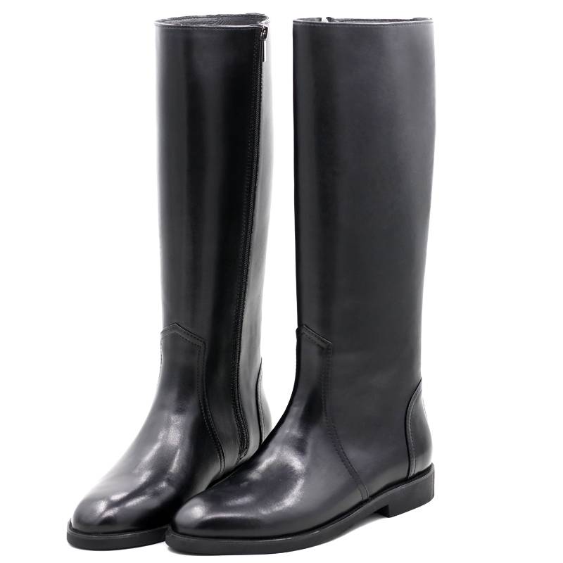 Winter men's high boots equestrian boots flag -raising boots real cowhide boots instrument warfare boots warm cotton boots wool boots