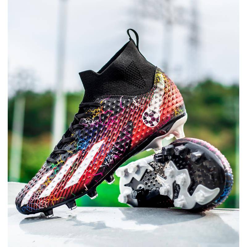 Messi C Ronaldo Falcon X19 high -top football shoes male and female crushing TF children's long nail assassin 145 training shoes