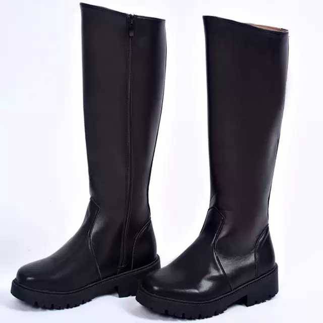 British high boots riding ride boots, men's and women, fur boots, flag -raised fiber boots, show high boots equestrian boots drum band boots