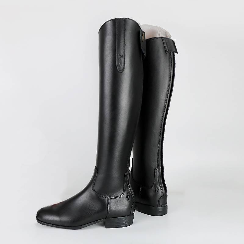 Eight -foot dragon equestrian boots men/women/children's British high -end obstacle boots boot bodies zipper head layer cowhide