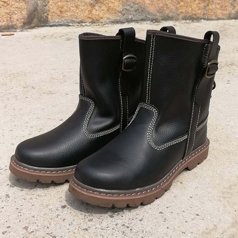 Special offer cowhide Mongolian boots motorcycle boots trendy Martin boot boot boots breathable horse boots leather denim short boots Knight boots