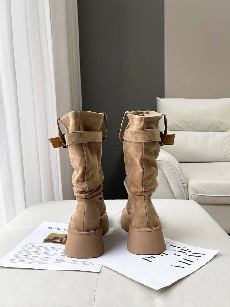 Summer boots 2024 new thick bottom clip -toe juper boots female Western denim hot girl pile barting foot sandals and sandals short boots
