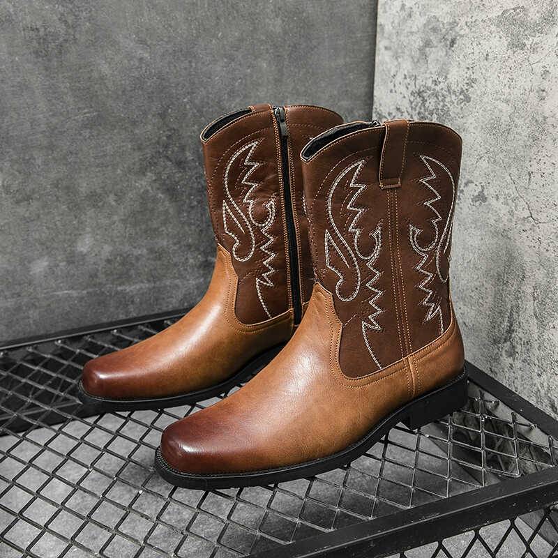 Martin's boots are tied to the western cowboy's boots