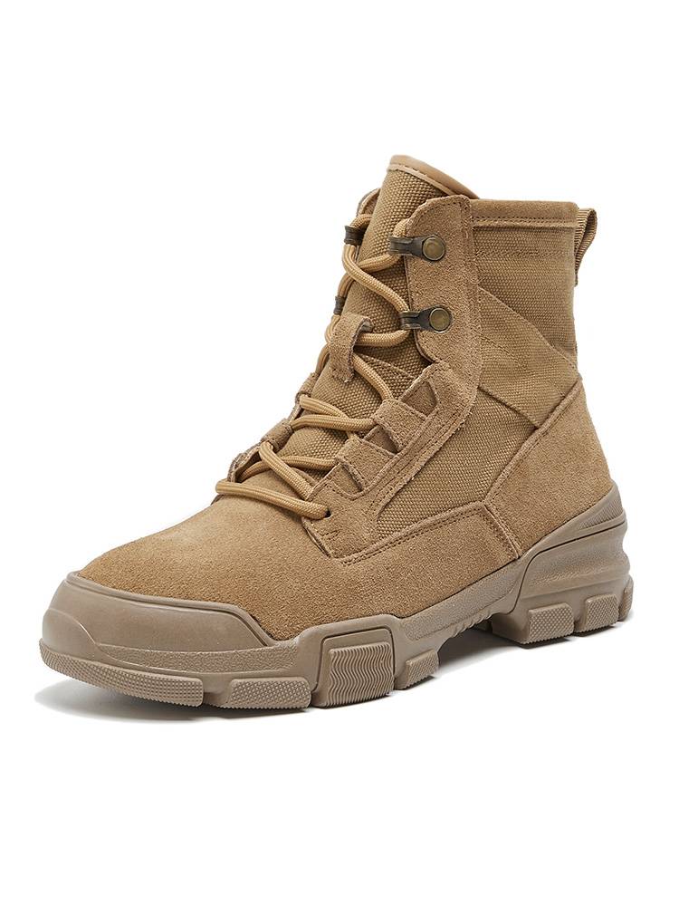 Inner increase of canvas Polyon Boots female 2024 new summer thin thick bottom outdoor mountaineering shoe desert boots female short boots