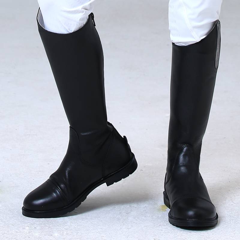 Children's boots, cowhide long boots, long winter equestrian equipment supplies riding training boots professional riding boots