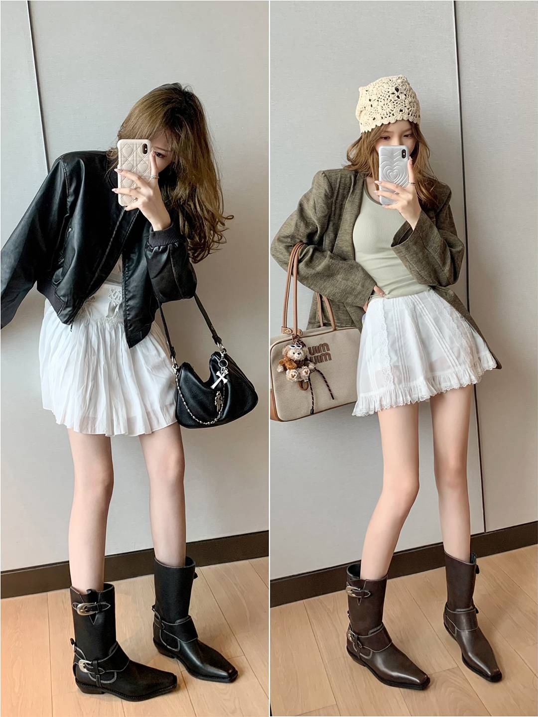 [Sheii Su Yinyin] Xinjiang girl ~ metal buckle outdoor rough heel western boots western boots female Martin boots