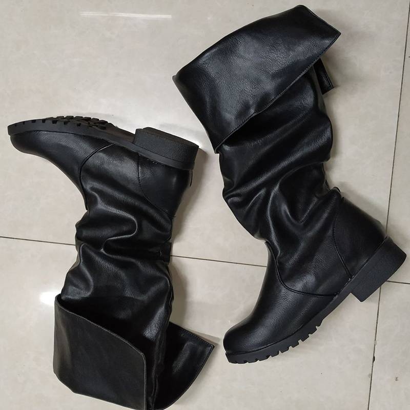 Link men's and women's boots large -size artificial leather medieval retro warrior boots cosplay props shoes