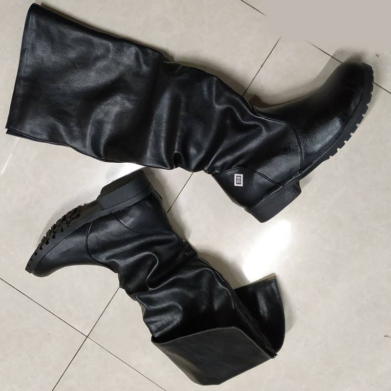 Link men's and women's boots large -size artificial leather medieval retro warrior boots cosplay props shoes