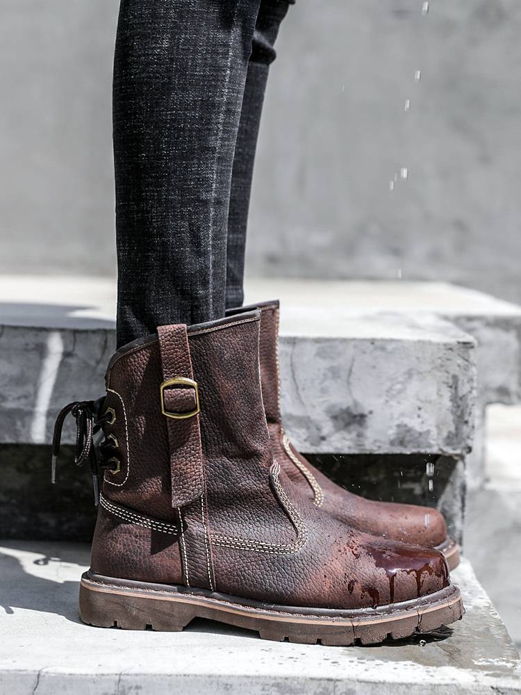 The Martin Boots Girl summers the British Knights' boots are short-skinned, Mongol boots