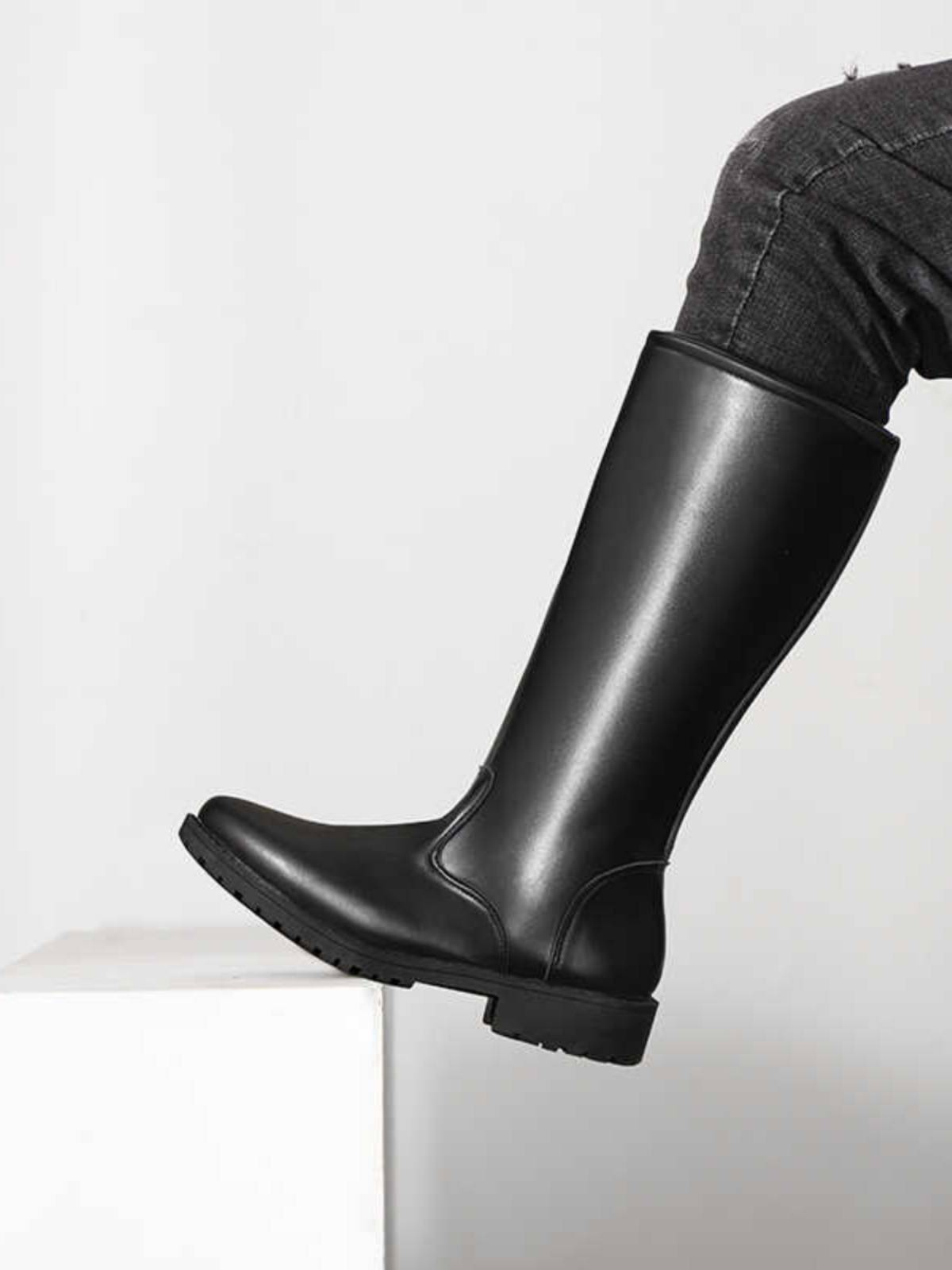 Men and women's leather boots men's shoes COSPLAY Anime Game Circuit Boots Ritual Boots Boot Martin Boots Plus Cotton High Tube