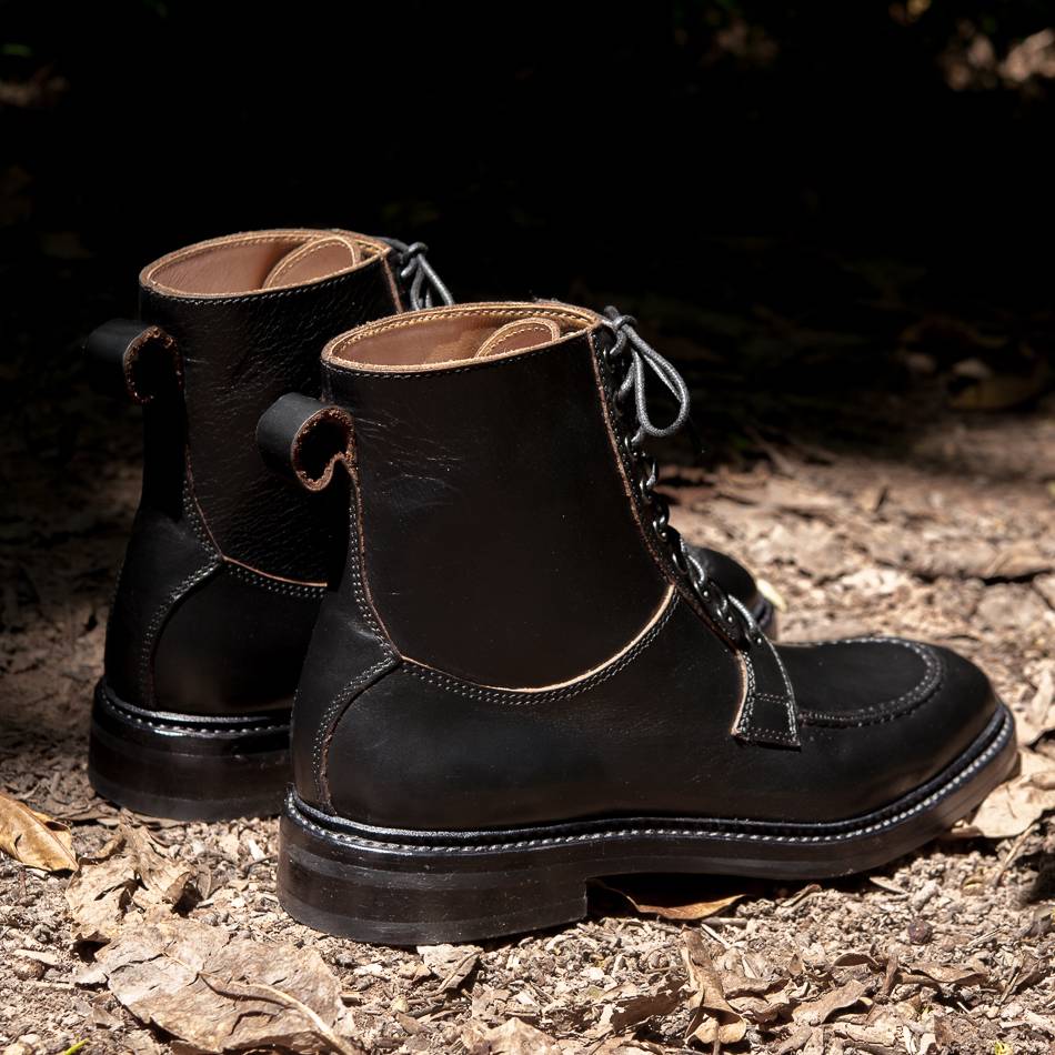 Tired children hand -made Guteter autumn and winter horse boots men's middle boots head layer cowhide Martin boots