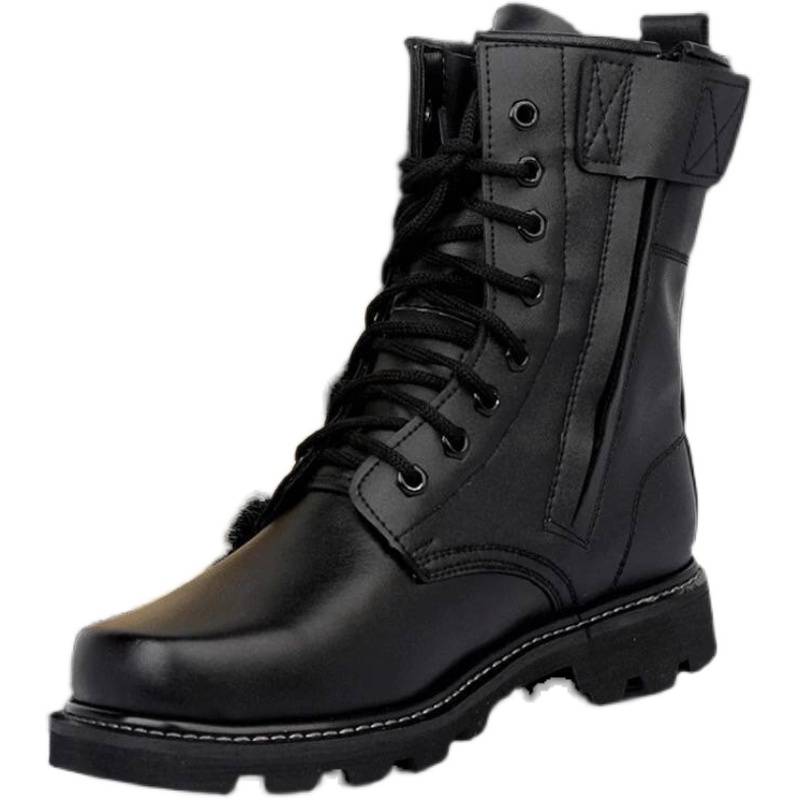 Combat boots men's high tube lace -out outdoor mountaineering boots on the battle boots, desert boots Martin boots, security boots, wool boots