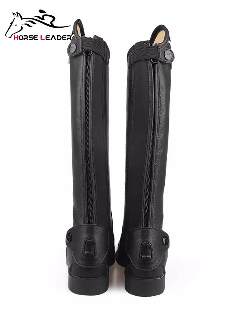 HorseLeader spring and summer equestrian equipment horses boots women's wear -resistant riding men's long boots, cowhide air -breathable long horse boots
