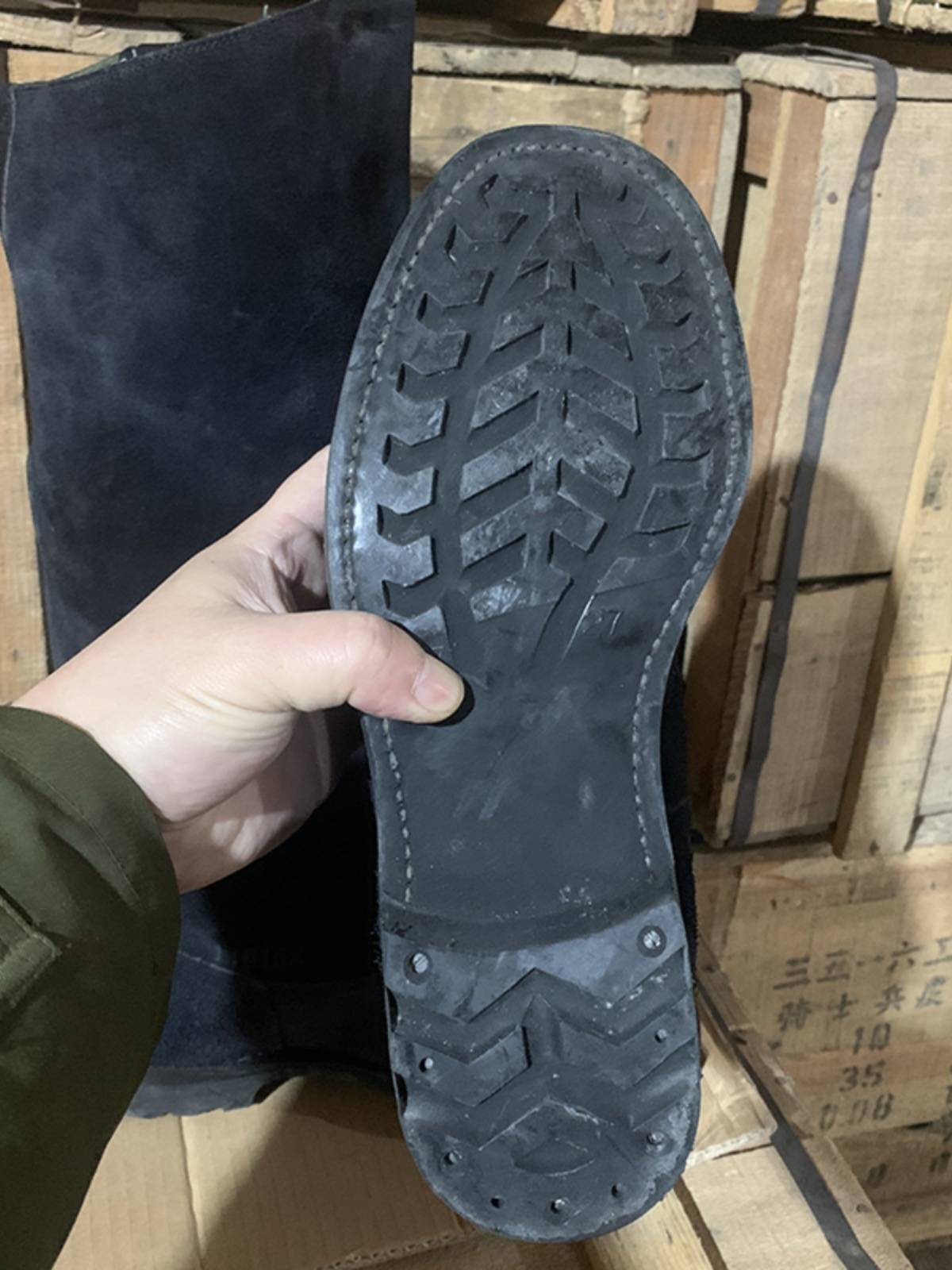 Old -style rolling ride boots men's and women's bands spring and autumn long tube flag -raising boots leather equestrian high boots men's over -the -knee boots