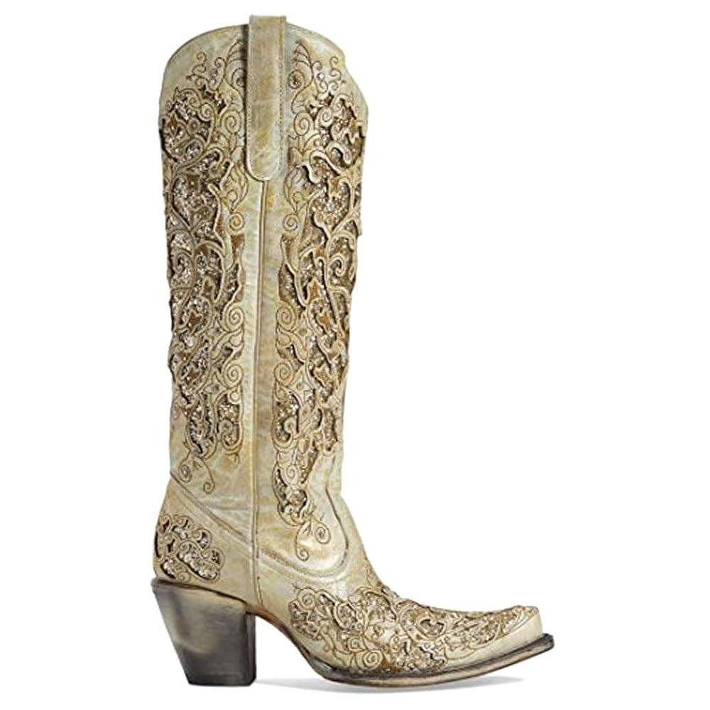 [U.S. Direct Mail] Corral Boots | Freshly Flash Inlays inlaid toe Cowboy Boots
