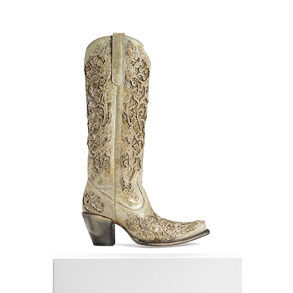 [U.S. Direct Mail] Corral Boots | Freshly Flash Inlays inlaid toe Cowboy Boots