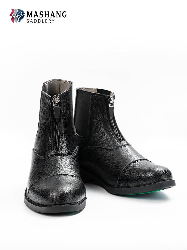 Mashangma's children's cowhide equestrian boots girls riding short boots boys equestrian equipment leather riding shoes
