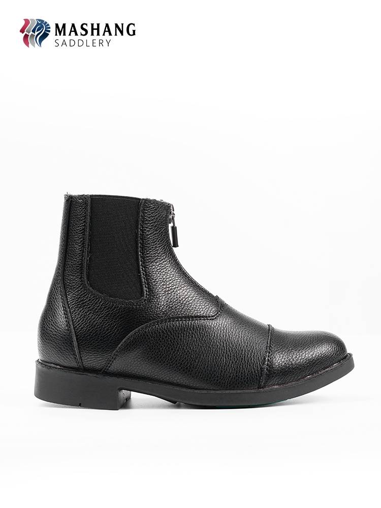 Mashangma's children's cowhide equestrian boots girls riding short boots boys equestrian equipment leather riding shoes
