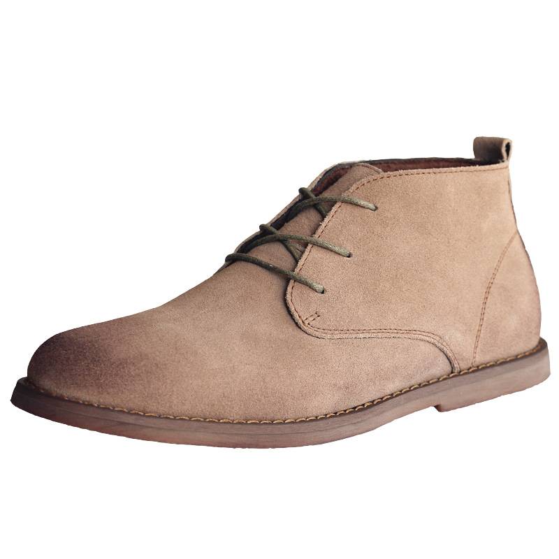 British Wind Martin Boot Men's Low Spring Flat Boot Retro Shopping Shoes Real Permanent Blossom Desert Boots