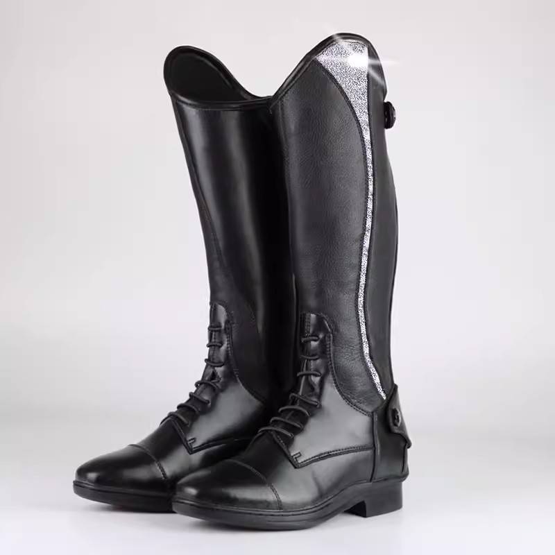 Children's Fashion Equestrian Boots Male and Girls Handsome Anti -Slip -Defense Ride Ride Boot Boots Knight Boot Boots Knights Knight