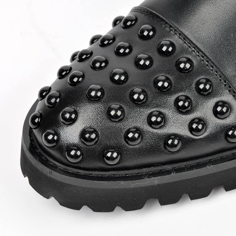 Locomotive boots horse boots, high leather boots leather British Martin -boots men's boots men's boots men's boots rivet men's boots v