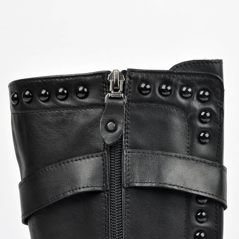 Locomotive boots horse boots, high leather boots leather British Martin -boots men's boots men's boots men's boots rivet men's boots v