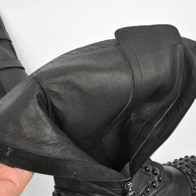 Locomotive boots horse boots, high leather boots leather British Martin -boots men's boots men's boots men's boots rivet men's boots v