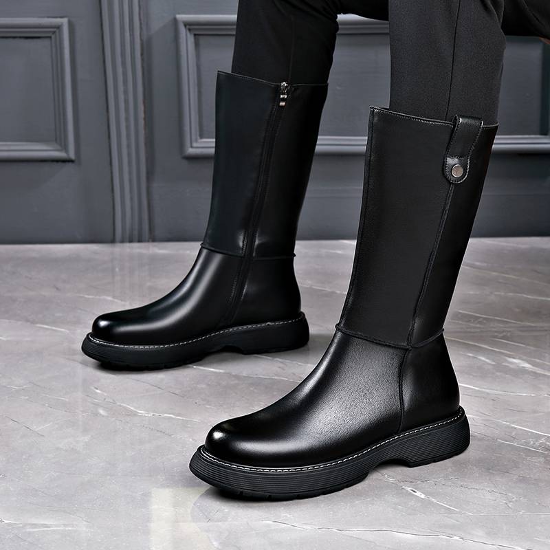 Boots, man. Boots, horse boots, velvet