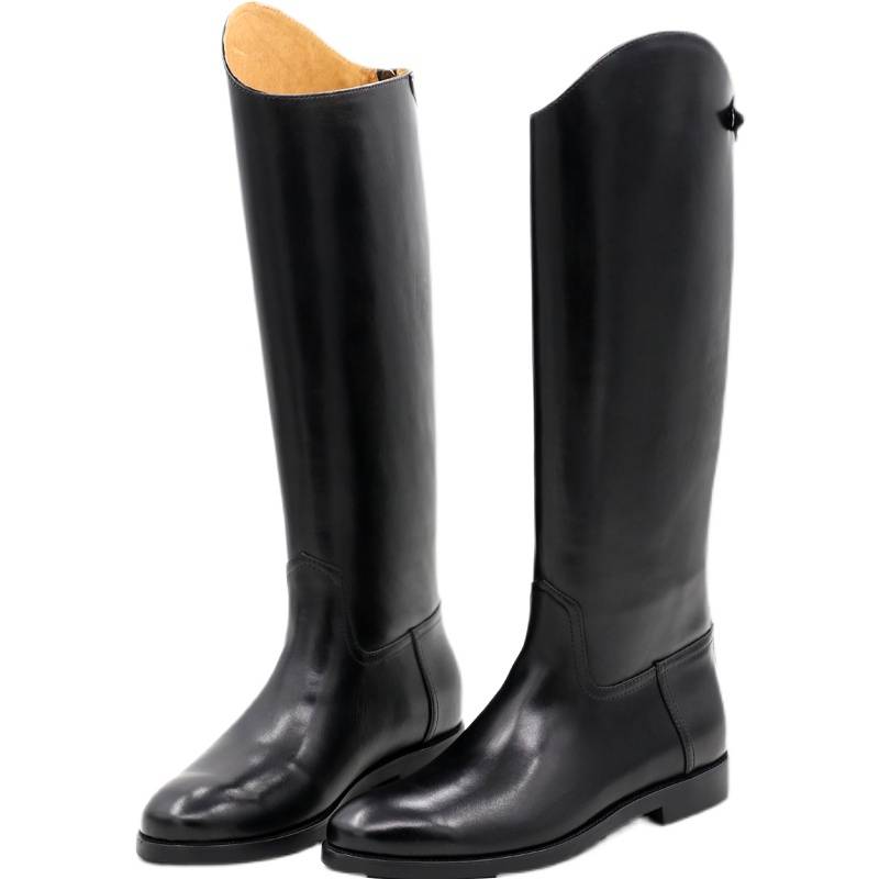 Professional equestrian boots long boots riding horse boots Knight boots men's high boots spring and summer leather boots leather boots male