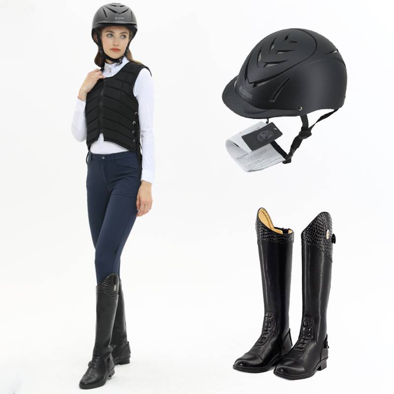 Helmet, boots, two sets