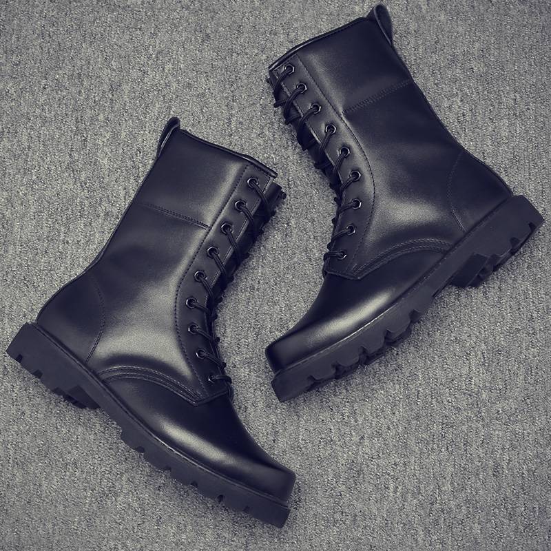 Leather boots men's summer Labor Boot boots genuine high -ranking troops leather leather leather shoes Martin boots men's boots