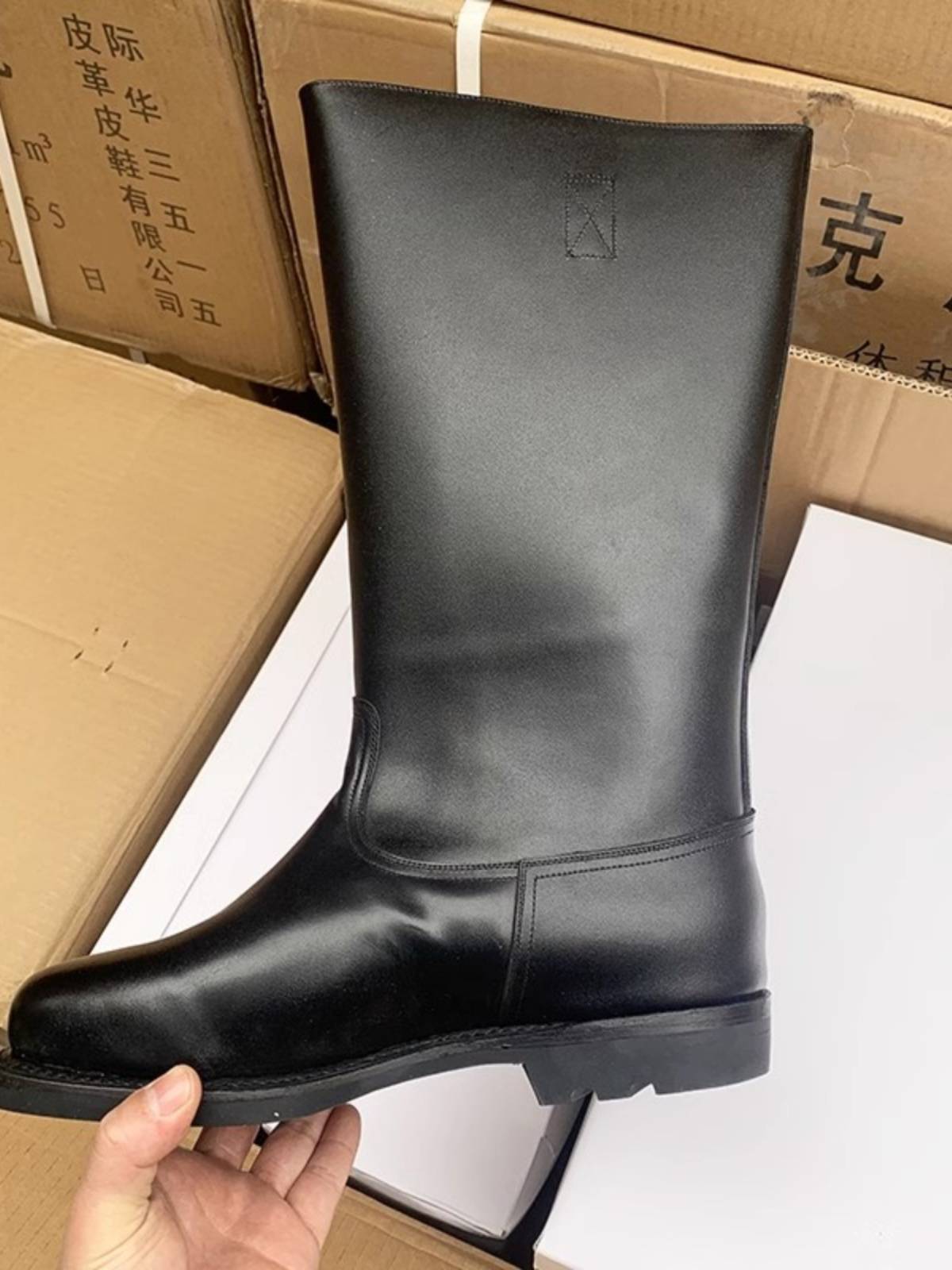 Summer Tank Boots Male Guard Guard Guard Ben Raid Boot Boot Boot Boots Long Cavaliers Locomotive Leather Boots