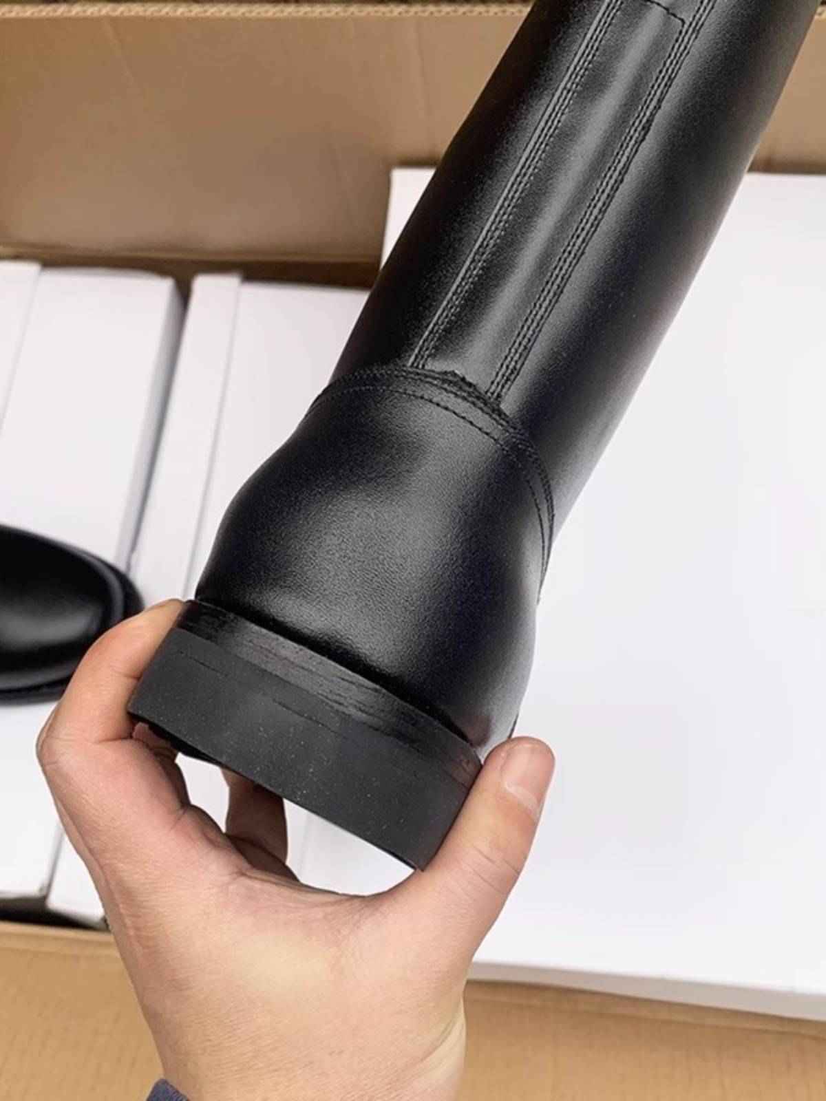 Summer Tank Boots Male Guard Guard Guard Ben Raid Boot Boot Boot Boots Long Cavaliers Locomotive Leather Boots