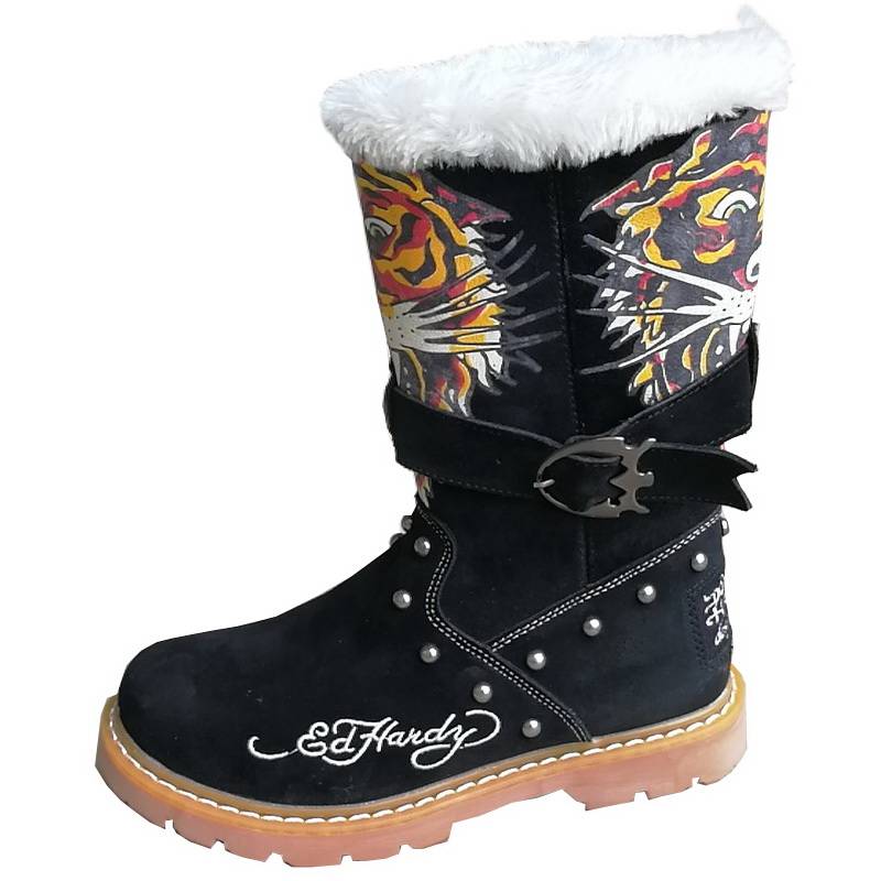 Special offer leather women's boots Mongolian horse boots warm Martin boots trendy worker boots female plus snow boots thickened cotton boots