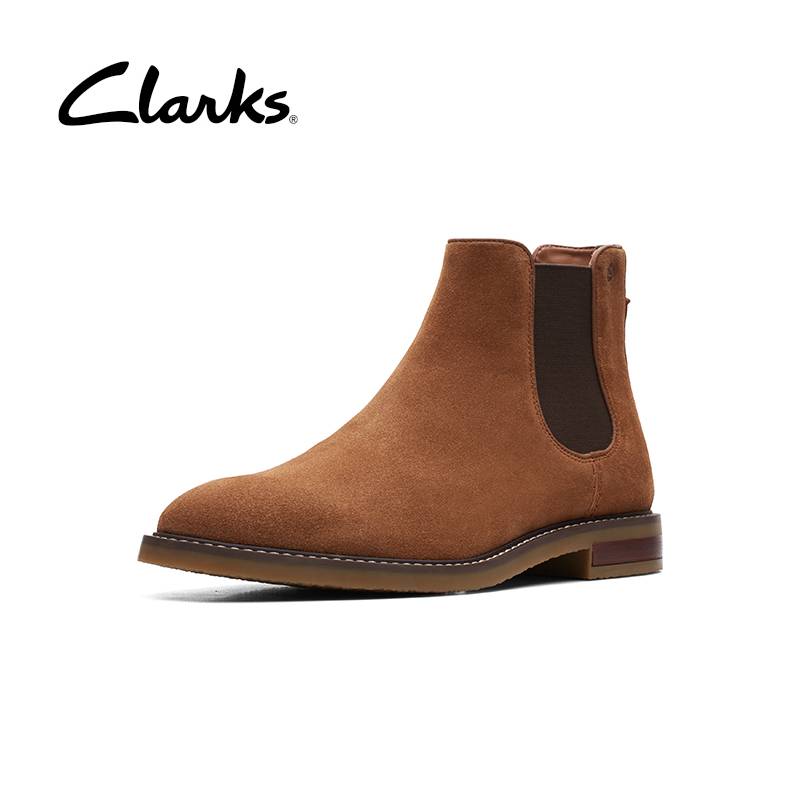 Clarks its Leceli boots in men's summer breathable British fur boots high -top leather shoes help Martin boots