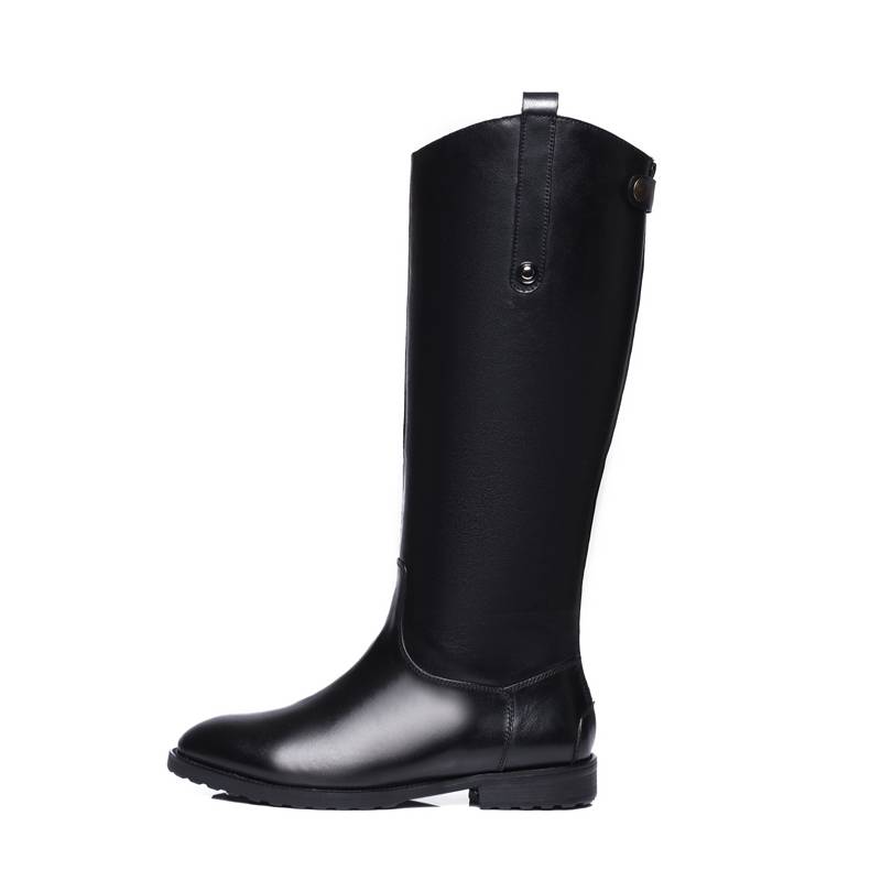 New men's horse boots, high boots, leather boots, knight boots Martin motorcycle boots warm cotton boots trend men's boots