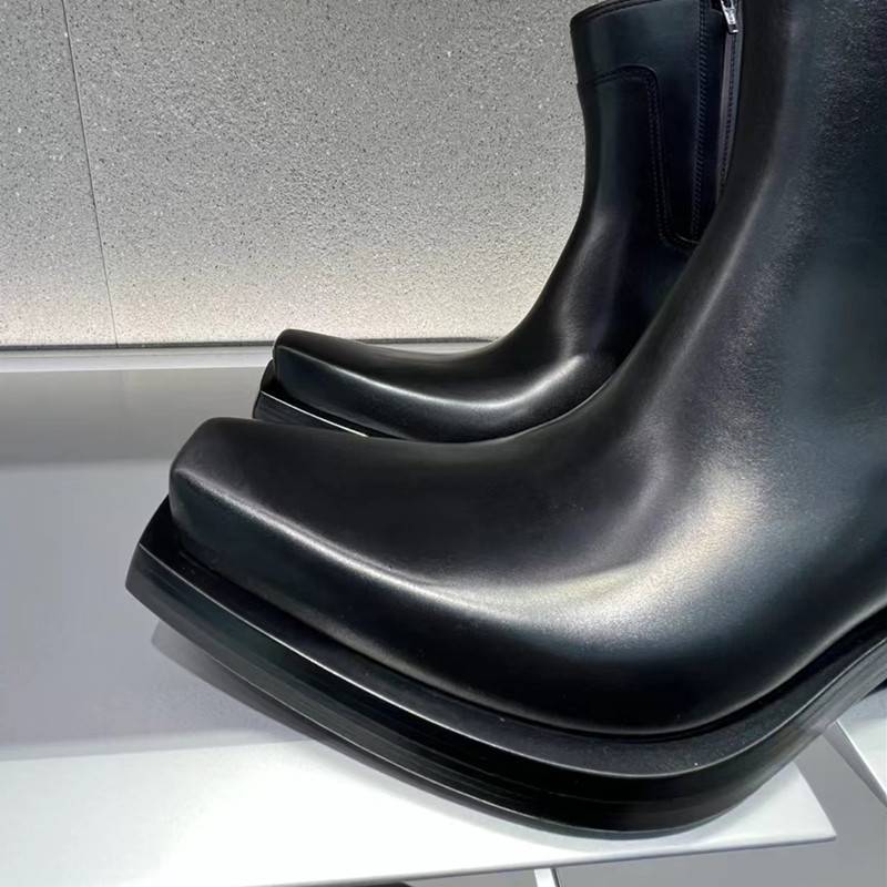 Malaysia and women's head Martin boots 2024 Autumn new Binglun side zipper coarse heel thick sole Chelsea boots