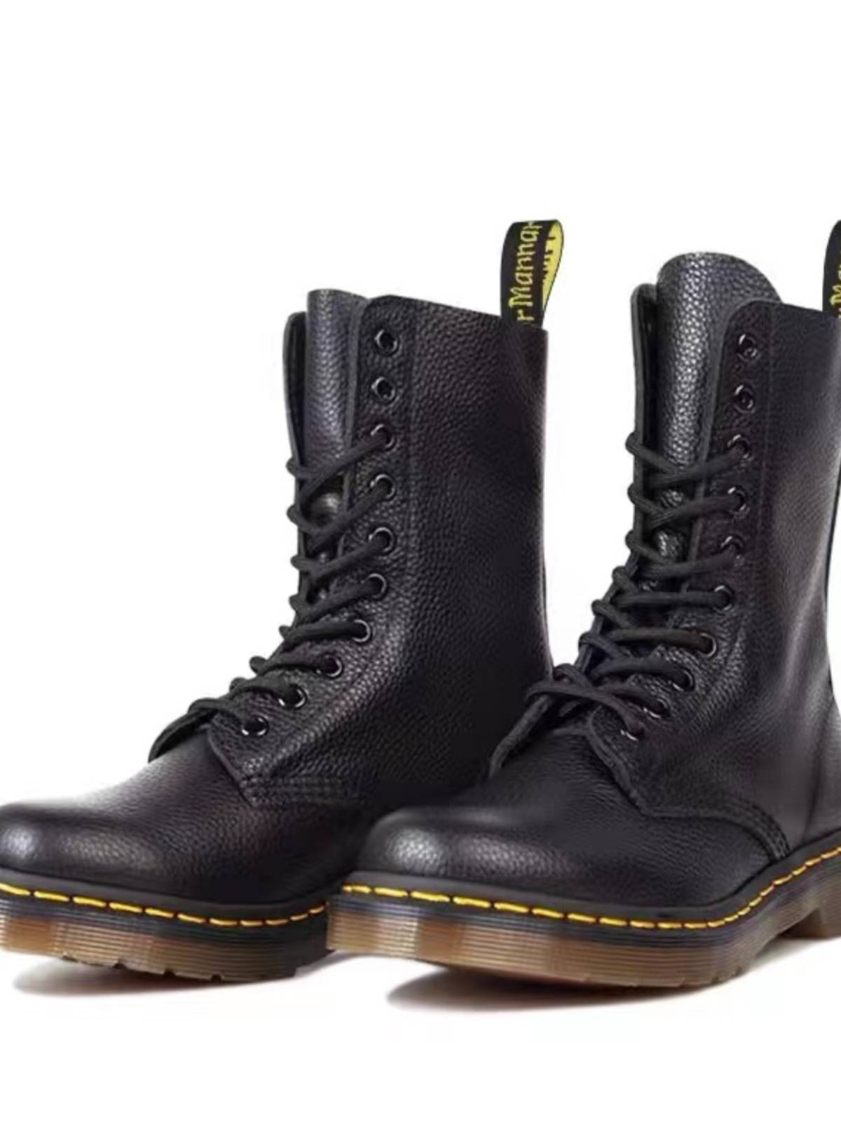 Spring and Summer 149010 Confucius Martyrs and Women Martin Boots solid -breathable boots True header cowhide boots locomotive boots