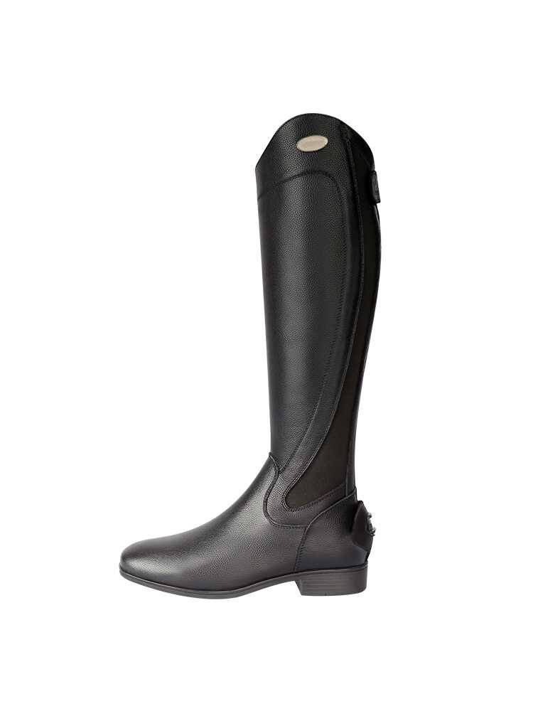 2024 new equestrian boots, high -pipe knight boots, head low heel, tide, zipper boots black anti -slip female boots