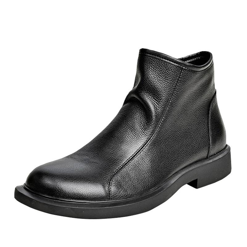2024 spring and summer breathable Martin boots male cowhide leisure high -top soft leather pneeling leather leather leather boots