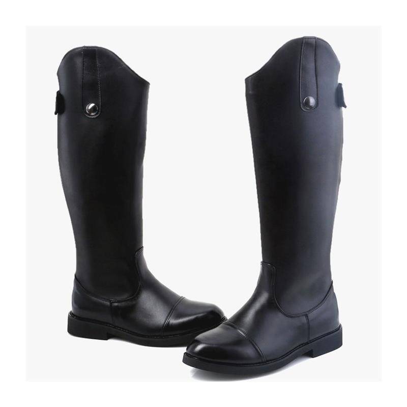 2024 New Product Autumn Equestrian Boots Men's High Boots Riding Leather Capsule Knight Boot Boot Big Big Boot Boots Super long
